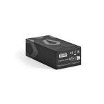 Powerbank aus recyceltem Kunststoff mit LED-Anzeige 20.000 mAh farbe schwarz dritte Ansicht