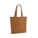 Tasche aus recycelter Baumwolle und RPET, 180 g/m2 farbe braun