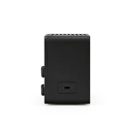Kabelloser Lautsprecher aus recyceltem Kunststoff mit LCD-Display, 15 W farbe schwarz dritte Ansicht