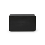 Kabelloser Lautsprecher aus recyceltem Kunststoff mit LCD-Display, 15 W farbe schwarz Ansicht von hinten