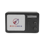 Kabelloser Lautsprecher aus recyceltem Kunststoff mit LCD-Display, 15 W farbe schwarz