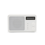 Kabelloser Lautsprecher aus recyceltem Kunststoff mit LCD-Display, 15 W farbe weiß
