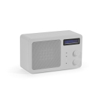 Kabelloser Lautsprecher aus recyceltem Kunststoff mit LCD-Display, 15 W farbe silber