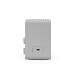 Kabelloser Lautsprecher aus recyceltem Kunststoff mit LCD-Display, 15 W farbe silber dritte Ansicht