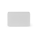 Kabelloser Lautsprecher aus recyceltem Kunststoff mit LCD-Display, 15 W farbe silber Ansicht von hinten