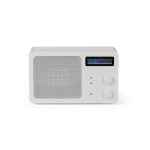 Kabelloser Lautsprecher aus recyceltem Kunststoff mit LCD-Display, 15 W farbe silber Ansicht von vorne