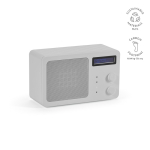Kabelloser Lautsprecher aus recyceltem Kunststoff mit LCD-Display, 15 W farbe silber