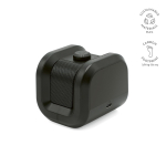 Tragbarer Lautsprecher aus recyceltem Kunststoff mit kräftigem Bass, 5W farbe schwarz