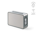 Kabelloser Lautsprecher aus recyceltem Kunststoff mit 15 m Reichweite, 80 W farbe silber