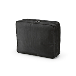 Reise-Kulturbeutel aus recyceltem Polyester mit Haken, 4,5 l farbe schwarz
