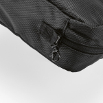 Reise-Kulturbeutel aus recyceltem Polyester mit Haken, 4,5 l farbe schwarz vierte Ansicht