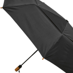 Automatischer Regenschirm aus recyceltem Kunststoff, sturmfest, Ø 119 cm farbe schwarz fünfte Ansicht