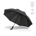 Faltbarer Automatikschirm aus rPET mit Umkehrmechanismus, Ø 101,5 cm farbe schwarz