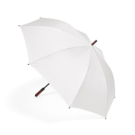 Windfester Golf-Regenschirm mit automatischer Öffnung, Ø 146 cm farbe weiß Ansicht von hinten