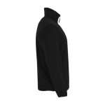 Herren-Fleecejacke aus Polyester mit hohem Kragen, 300 g/m², Roly farbe schwarz zweite Seitenansicht