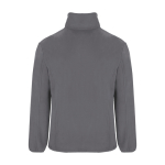 Herren-Fleecejacke aus Polyester mit hohem Kragen, 300 g/m², Roly farbe aschgrau zweite Rückansicht
