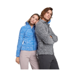 Herren-Fleecejacke aus Polyester mit hohem Kragen, 300 g/m², Roly farbe aschgrau Lifestyle-Bild 2