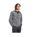 Herren-Fleecejacke aus Polyester mit hohem Kragen, 300 g/m², Roly farbe aschgrau