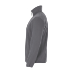 Herren-Fleecejacke aus Polyester mit hohem Kragen, 300 g/m², Roly farbe aschgrau Seitenansicht