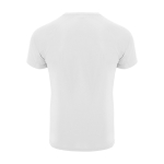 Sport-T-Shirt aus 100% Polyester für Kinder, 135 g/m2, Roly farbe weiß zweite Rückansicht