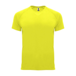 Sport-T-Shirt aus 100% Polyester für Kinder, 135 g/m2, Roly farbe neongelb