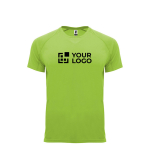 Sport-T-Shirt aus 100% Polyester für Kinder, 135 g/m2, Roly Ansicht mit Druckbereich
