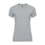 Damen-Sport-T-Shirt aus 100 % Polyester, 135 g/m², Roly farbe grau