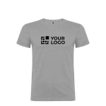 Kinder-T-Shirt aus 100% Baumwolle mit Rundhals, 155 g/m², Roly Ansicht mit Druckbereich