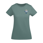 T-Shirt aus Bio-Baumwolle für Damen, 175 g/m2, Roly farbe mintgrün Ansicht mit Siebdruck