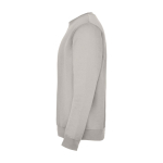 Unisex-Sweatshirt aus Baumwolle und Polyester, 280 g/m², Roly farbe grau Seitenansicht