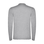 Herren-T-Shirt aus 100% Baumwolle gestrickt, 160 g/m2, Roly farbe hellgrau zweite Rückansicht