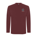 Herren-T-Shirt aus 100% Baumwolle gestrickt, 160 g/m2, Roly Ansicht mit Siebdruck
