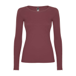 Damen-T-Shirt aus 100% Baumwolle gestrickt, 160 g/m2,Roly farbe marmorrot