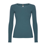 Damen-T-Shirt aus 100% Baumwolle gestrickt, 160 g/m2,Roly farbe pastellblau