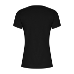 T-Shirt aus 100% Bio-Baumwolle für Damen, 160 g/m2, Roly farbe schwarz zweite Rückansicht