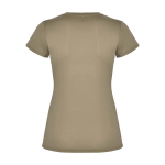 Piqué Sport-T-Shirt für Damen, 150 g/m2, Roly farbe taupe zweite Rückansicht