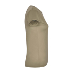 Piqué Sport-T-Shirt für Damen, 150 g/m2, Roly farbe taupe zweite Seitenansicht