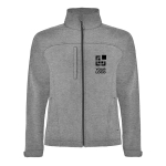 3-lagige Unisex-Fleecejacke aus Polyester, 300 g/m², Roly Ansicht mit Druckbereich