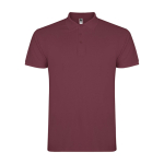Kurzarm-Piqué-Polo aus Baumwolle für Herren, 200 g/m2, Roly farbe marmorrot