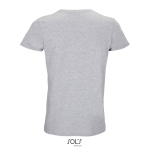 Unisex-T-Shirt aus Baumwolle mit Rundhals, SOL'S Crusader, 150 g/m2 farbe grau mamoriert Rückansicht