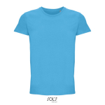 Unisex-T-Shirt aus Baumwolle mit Rundhals, SOL'S Crusader, 150 g/m2 farbe cyan-blau