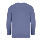 Kinder-Pullover aus recycelter Baumwolle, SOL'S Columbia, 280 g/m2 farbe blau Rückansicht