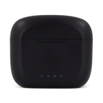 Ergonomische kabellose Kopfhörer im bedruckbaren Etui farbe schwarz zweite Ansicht