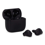 Ergonomische kabellose Kopfhörer im bedruckbaren Etui farbe schwarz vierte Ansicht