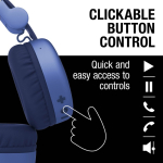 Kabellose Kopfhörer mit Freisprechfunktion, Fresh 'n Rebel Code Core farbe blau achte Ansicht