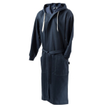 Bademantel mit Kapuze Baumwolle/Poly S/M farbe blau