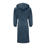 Bademantel mit Kapuze Baumwolle/Poly S/M farbe blau dritte Ansicht