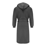 Bademantel mit Kapuze Baumwolle/Poly S/M farbe dunkelgrau dritte Ansicht