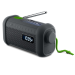 Tragbares Silikonradio mit Taschenlampe und Powerbank 1.000 mAh Muse farbe schwarz