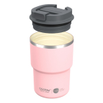 Doppelwandiges To Go Kaffeebecher mit Asobu-Technologie, 355 ml farbe pastellrose zweite Ansicht